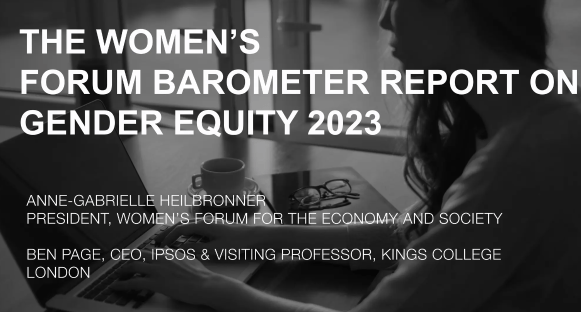 Baromètre Women’s Forum 2023 : les inégalités de genre persistent et se renforcent